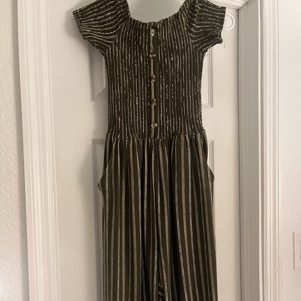 J for justify green pantaloon jumpsuit